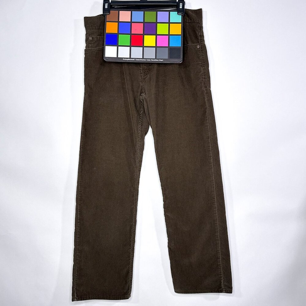 Levi's 549 Corduroy The Original Jeans Low Loose Brown Size 34x32 - Picture 16 of 16
